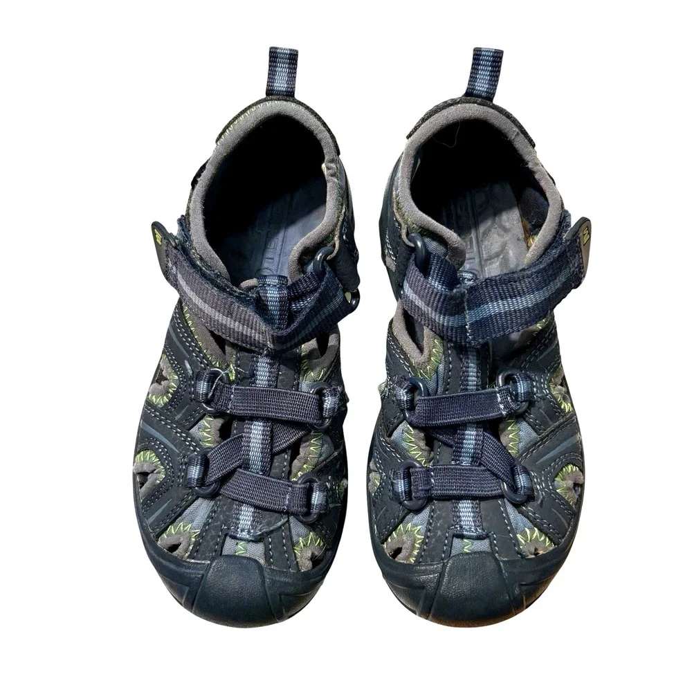 Merrell Hydro Hiker Kids Blue Size 11 Waterproof Shoe Sandals Outdoor Blue Green
